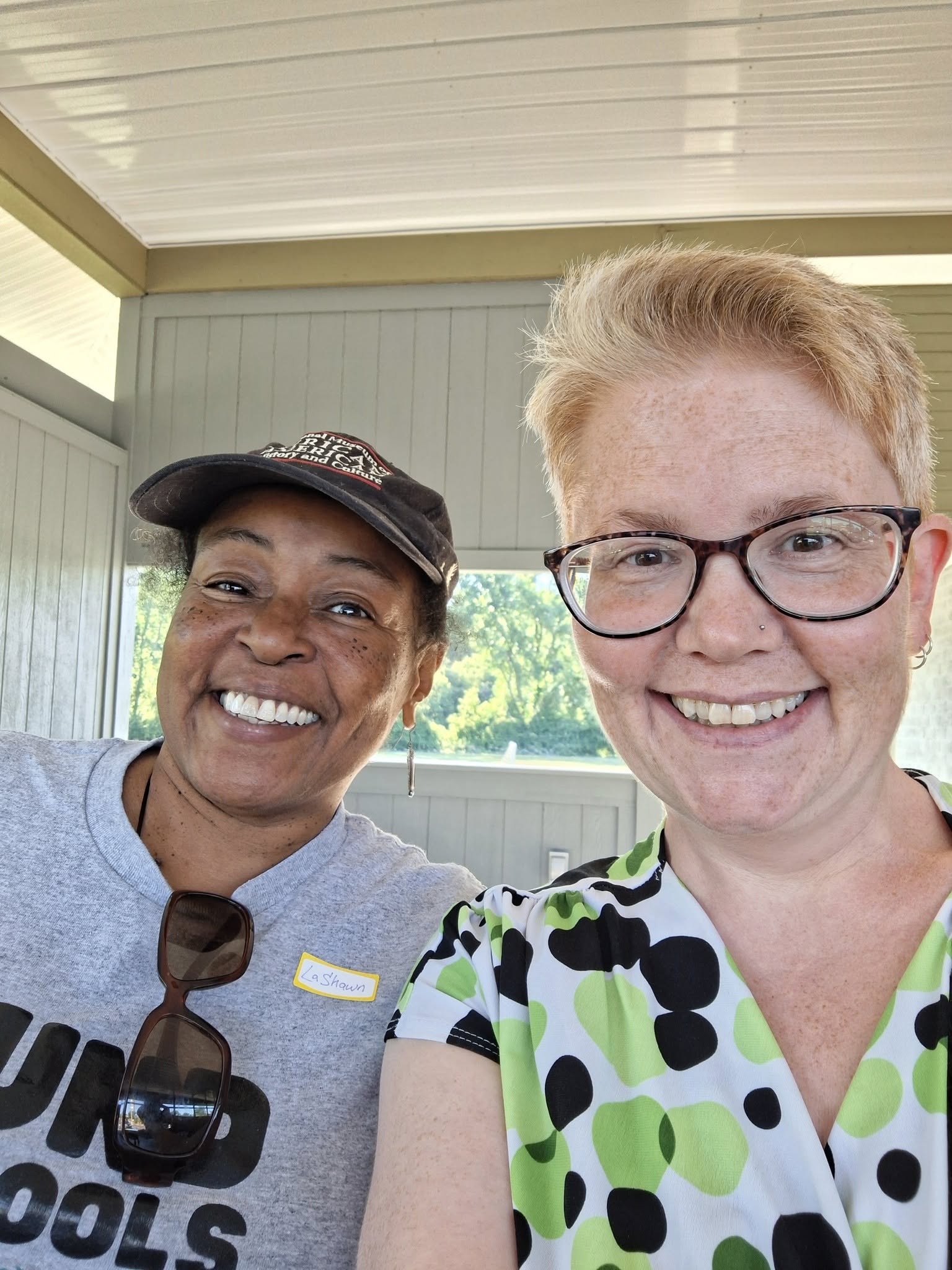 With LaShawn at a community event