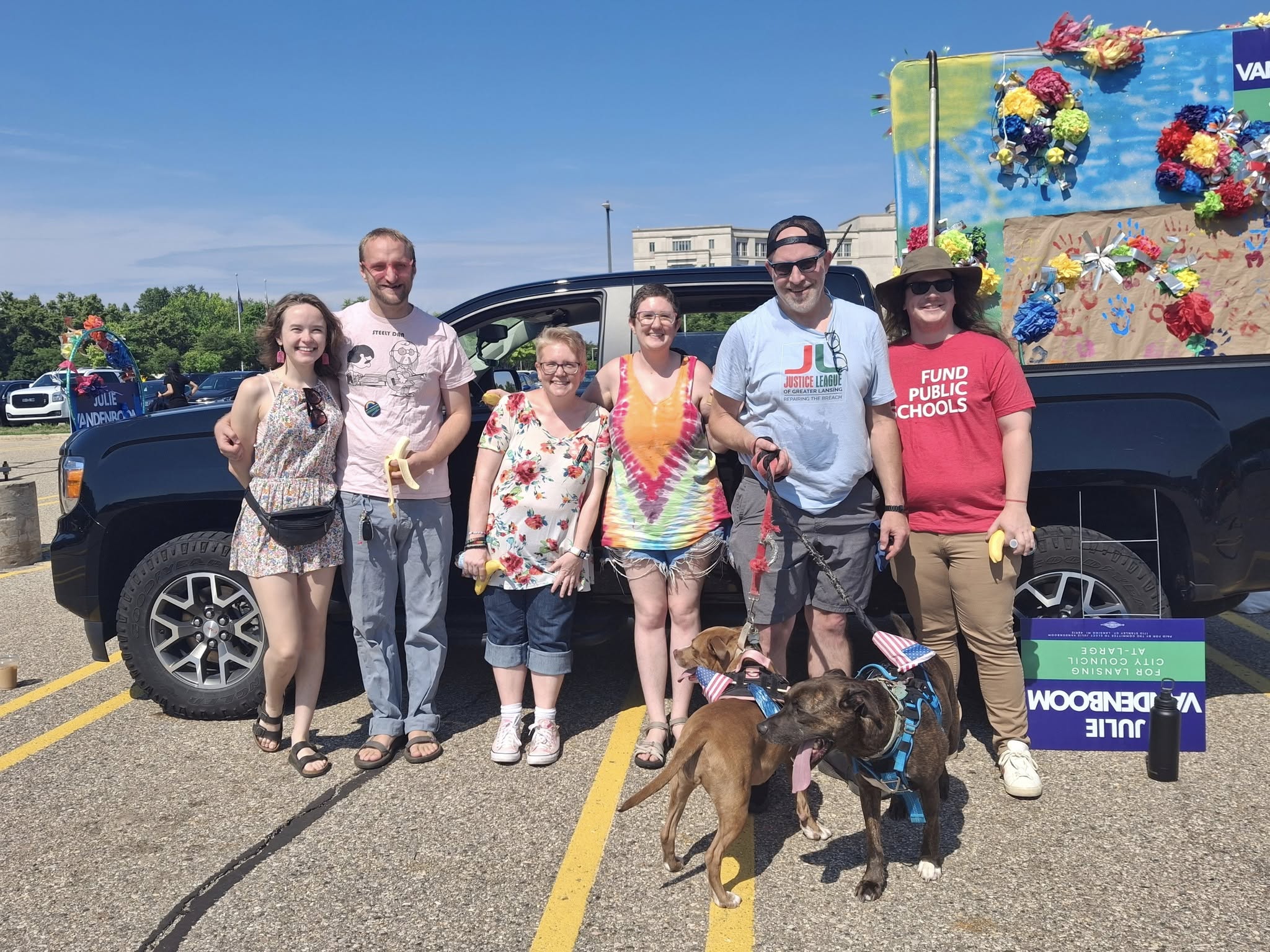 Marching in the Lansing parade